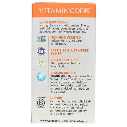Vitamin Code Raw Vitamin C 500 Mg, GOL